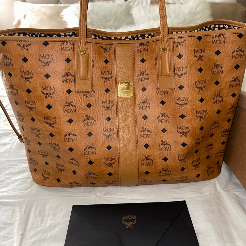 Authentic MCM reversible large tote bag